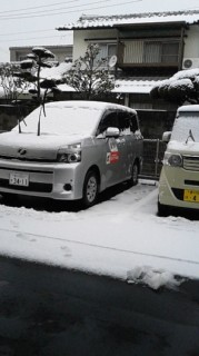 雪が積もりました～