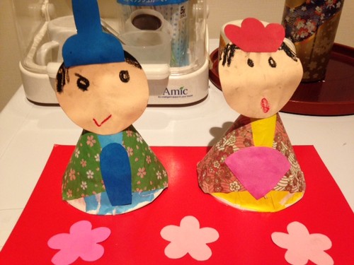 つれて帰ってきたおひな様