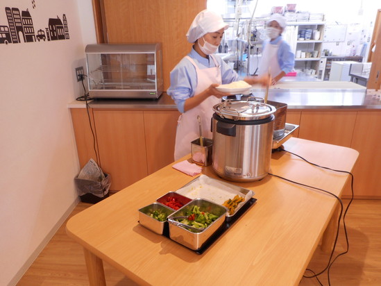 カレーの辛さが選べます