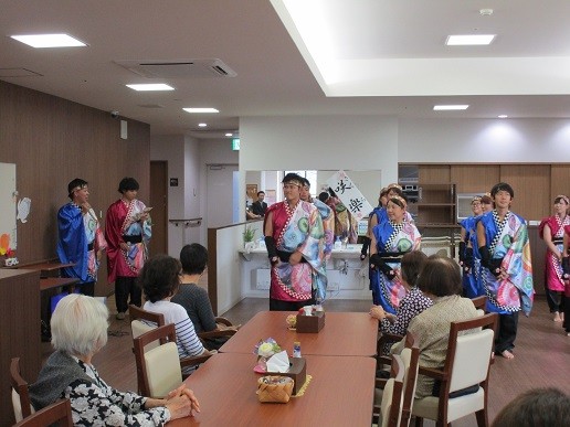 アルファリビング岡山後楽園にうらじゃがやって来ました