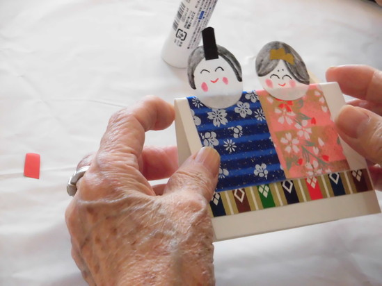 絵手紙教室 ひな人形 アルファリビング高松駅前 スタッフブログ あなぶきの介護
