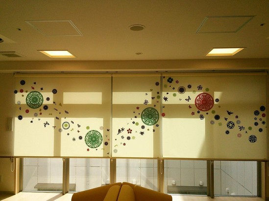 カーテンに宇宙