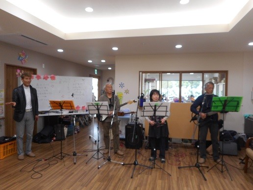 ボランティアと天ぷら実演会