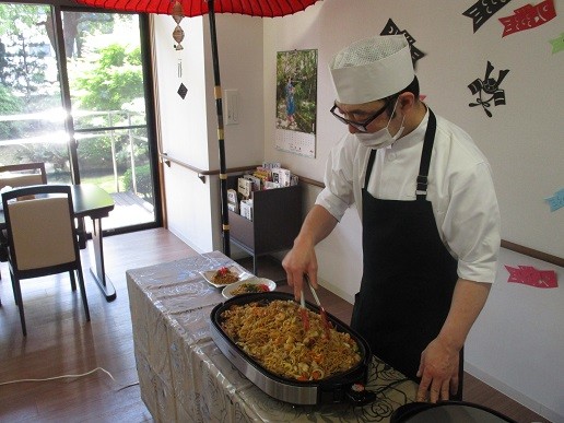 焼きそば実演会