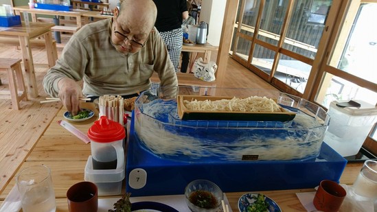 そうめん流し♪