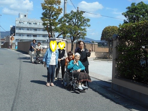 外出歩行訓練！