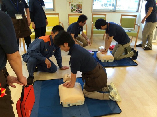 救命の研修を行いました！