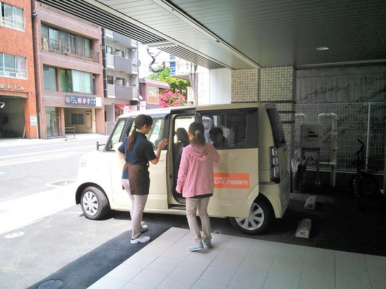 錦江湾公園にて