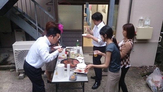 歓迎会　～　念願のＢＢＱ　～