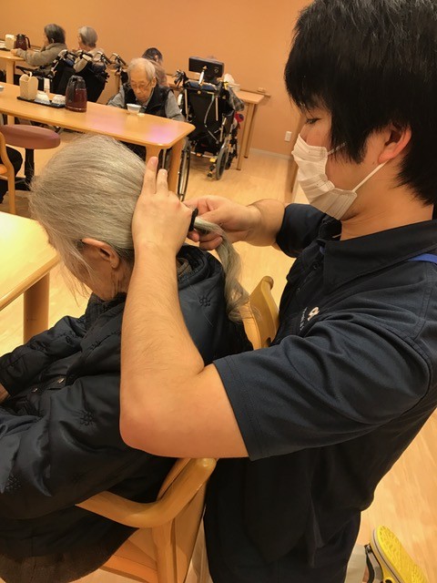 ヘアアレンジ。