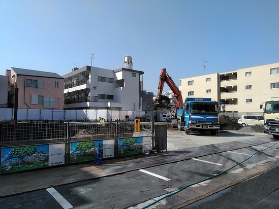 アルファリビング鹿児島上荒田（仮称）の工事進捗状況　No.1