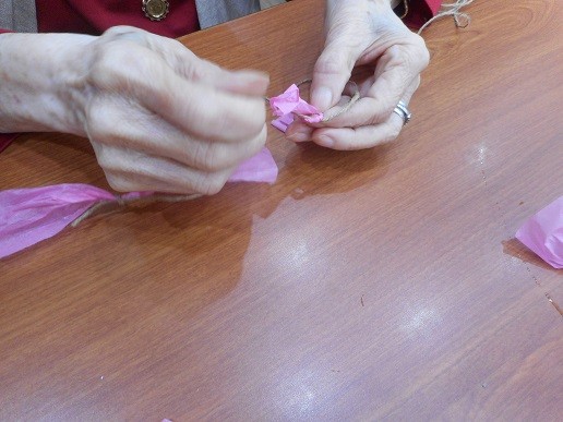 フロア中ピンクです！