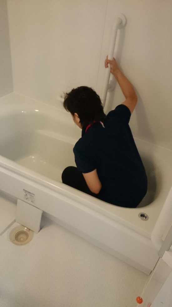 入浴介助の研修をしました