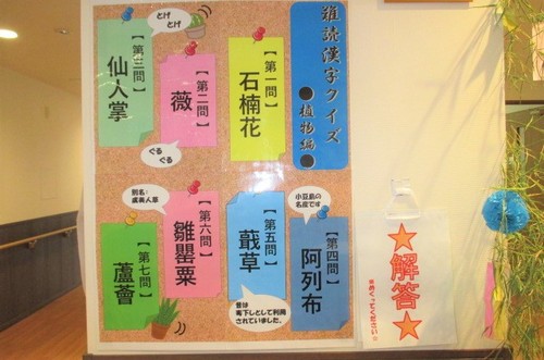 クイズ！　難読漢字！　