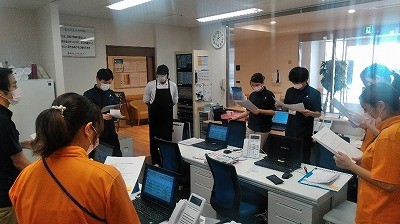 【上荒田】消防避難訓練実施しました