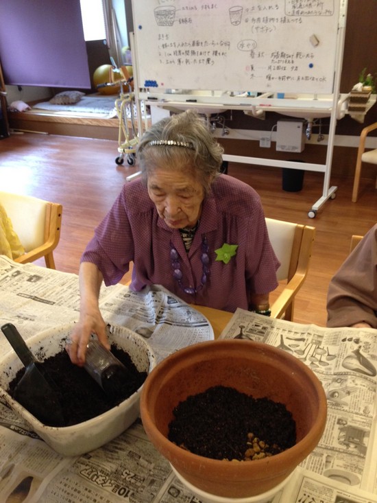 今日も種植えをしました！