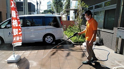 玄関のお掃除♪