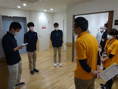 【上荒田】水害を想定した避難訓練