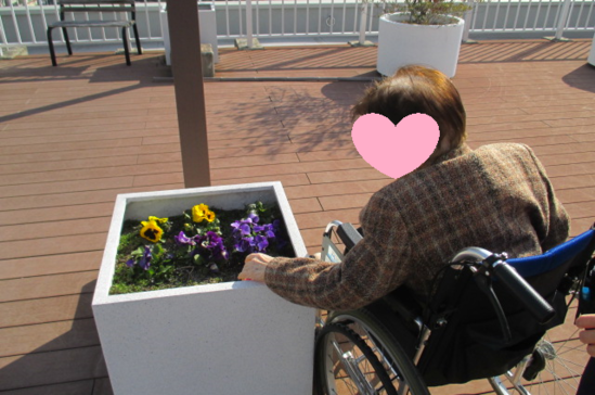 屋上で気分転換