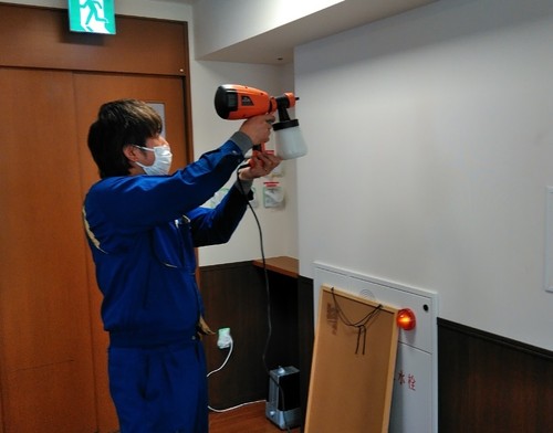 光触媒の塗布のお知らせ