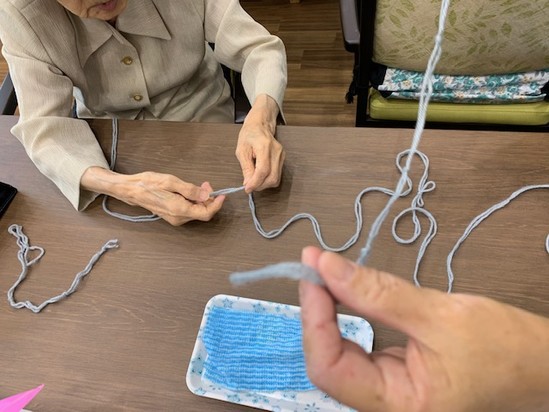 ★毛糸を使って・・・★