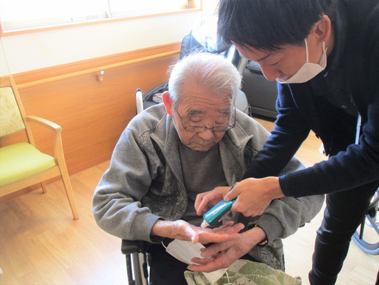 がんばっている手に、ありがとう！