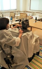 訪問カットで癒しのひと時♪