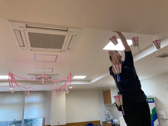 お花見イベント準備