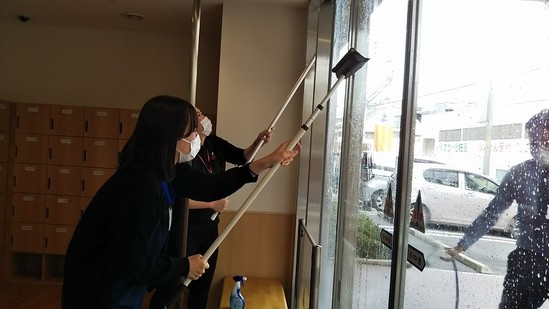 楽しい清掃風景♪