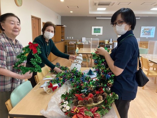 みんなでクリスマスディスプレイ　①